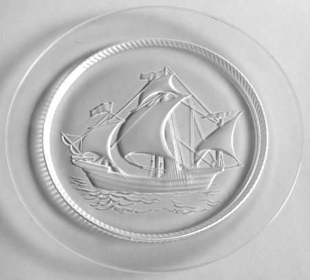 LALIQUE ラリック 帆船 プレート 飾皿