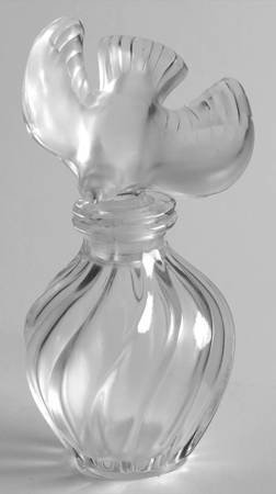 ラリック 香水瓶 レールデュタン L'Air du Temps 蓋付き パフュームボトル Nina Ricci ハト 鳥 フロステッド