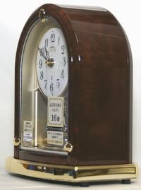 seiko emblem エムブレム hw591b 電波時計 ｽﾜﾛﾌｽｷｰｸﾘｽﾀﾙ使用 - 時計
