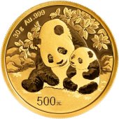 中国 2004 パンダ 1 オンス シルバー BU コイン.
