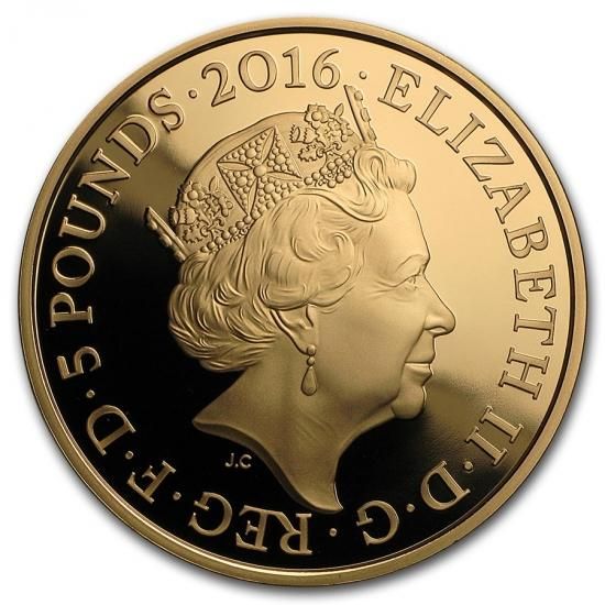 2016 イギリス 女王エリザベス2世生誕90周年 5ポンド金貨 プルーフ 【Proof】 新品未使用 - 野口コイン株式会社