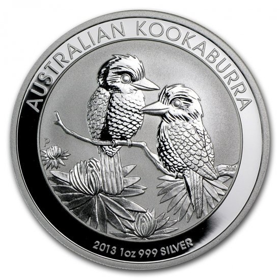 2013 オーストラリア クッカバラ（カワセミ） 銀貨 1オンス クリアー 