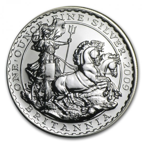 2005 イギリス ブリタニア銀貨1オンス (39mmクリアケース付き) - 野口コイン株式会社