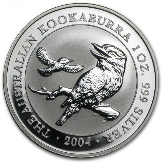 2004 オーストラリア クッカバラ（カワセミ） 銀貨 1オンス クリア 