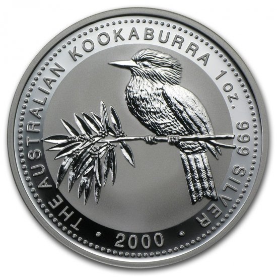 2000 オーストラリア クッカバラ（カワセミ） 銀貨 1オンス クリア