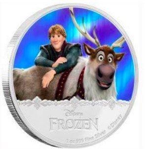 ディズニー公式2016アナと雪の女王1オンス銀貨 PF70 UC初日発行ラベル付 シチズン ディズニーコレクションから、『アナと雪の女王』公開