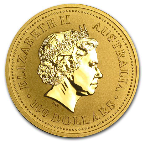 2001 オーストラリア 干支ヘビ金貨 1オンス クリアケース付き 新品未 