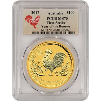 2017 オーストラリア 干支 鳥金貨 1/20オンス クリアーケース付き 新品