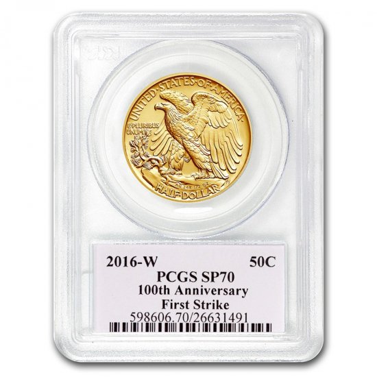 2016 アメリカ W マーキュリーダイム1/10オンス金貨 SP-70 PCGS (ファーストストライク) 新品未使用 - 野口コイン株式会社