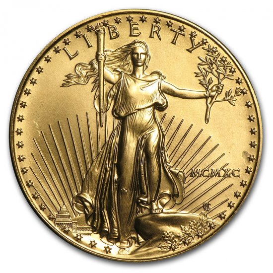 1990 アメリカ イーグル金貨 1オンス （33mmクリアーケース付き） - 野口コイン株式会社 ウィーン金貨、プラチナウィーン、メープル