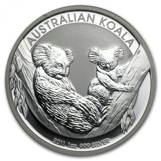 2011 オーストラリア コアラ銀貨 １オンス クリアケース付き 新品未