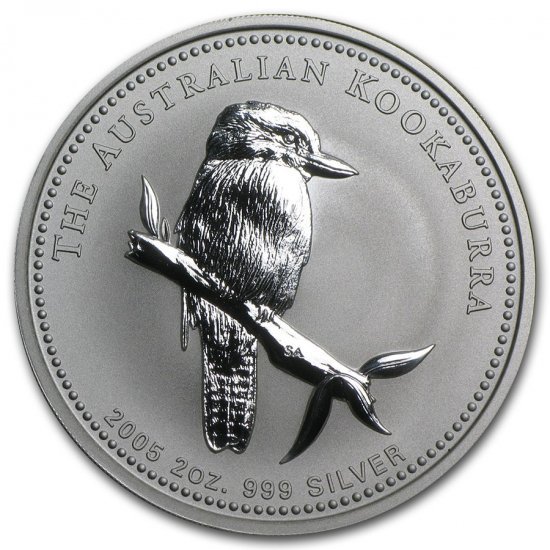 2005 オーストラリア クッカバラ（カワセミ） 銀貨 2オンス クリアー