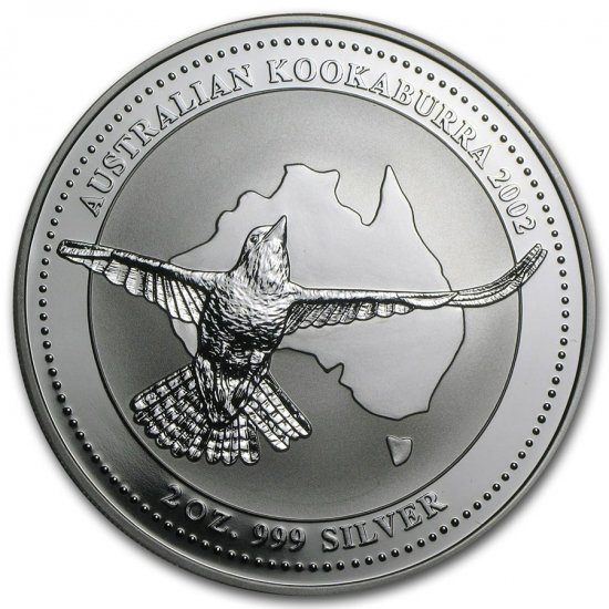 新品未使用 2002 オーストラリア クッカバラ（カワセミ） 銀貨 2オンス クリアーケース付き - 野口コイン株式会社 ウィーン金貨