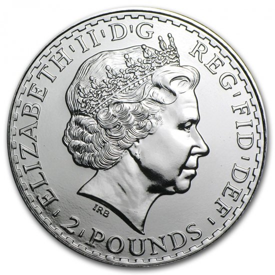 送料無料・選べる4個セット イギリス 2ポンド銀貨（BRITANNIA）2005年