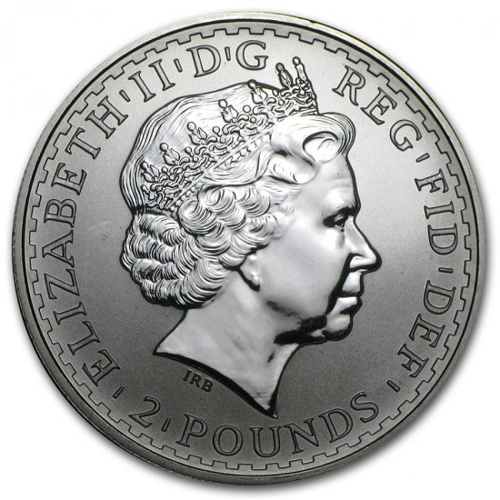 発行年1999年 イギリス 2POUNDS Britannia銀貨