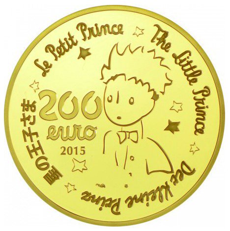 2015 フランス 星の王子様 200EURO 金貨 1オンス プルーフ ケース付き