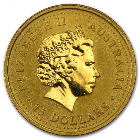 2001 オーストラリア 干支ヘビ金貨 1/10オンス クリアケース付き 新品 