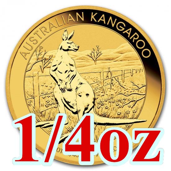 2014 オーストラリア、カンガルー金貨 1/4オンス クリアケース付き 新品未使用 - 野口コイン株式会社