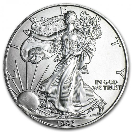 アメリカ  イーグル銀貨 1オンス（1997年）
