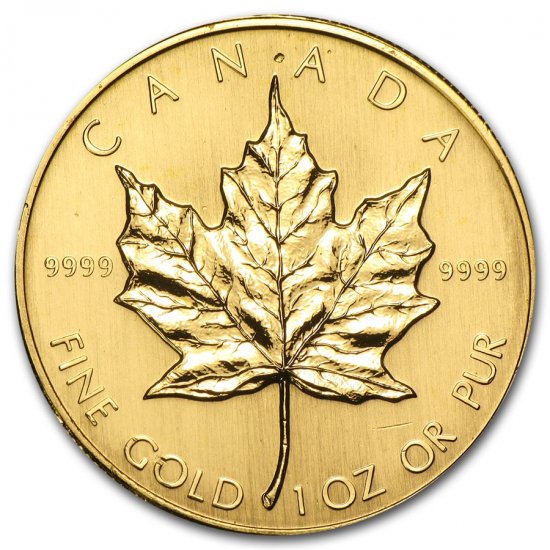 1983 カナダ メイプル金貨１オンス（30mmクリアーケース付き ...