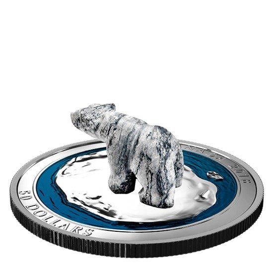 カナダ銀貨】ホッキョクグマ シロクマ 2016