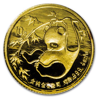 1985 中国 パンダ金貨1/10オンス新品未使用 - 野口コイン株式会社