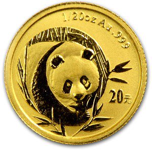 2003 中国 パンダ金貨 1/20オンス 20元 新品未使用 - 野口コイン株式会社