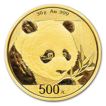2018年 中国 パンダ金貨 30 グラム 500元 新品未使用 - 野口コイン株式会社