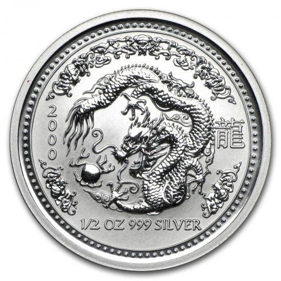 【未使用品】2000年　オーストラリア 　干支　龍　銀貨　1KG