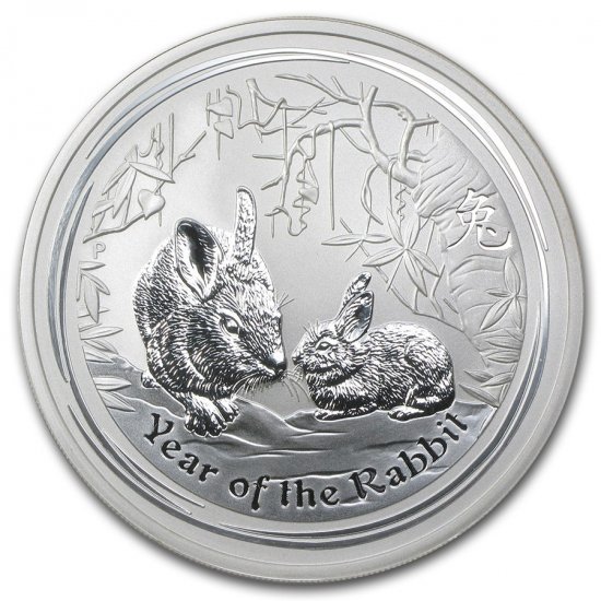 新品未使用 2011 オーストラリア 兎（ウサギ）銀貨 5オンス クリアーケース付き - 野口コイン株式会社 ウィーン金貨、プラチナウィーン