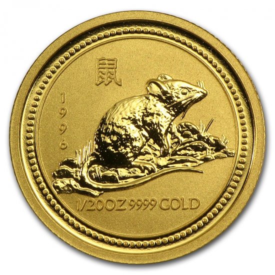 1996 オーストラリア 干支 ネズミ金貨 1オンス クリアケース付き