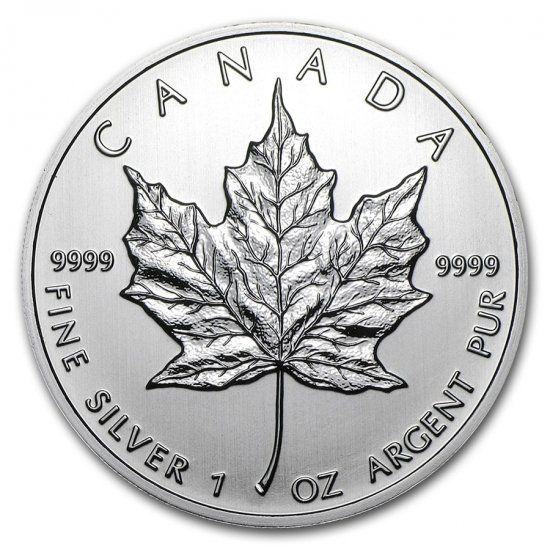 2010 純銀カナダメイプル銀貨 1oz １オンス クリアケース付き-
