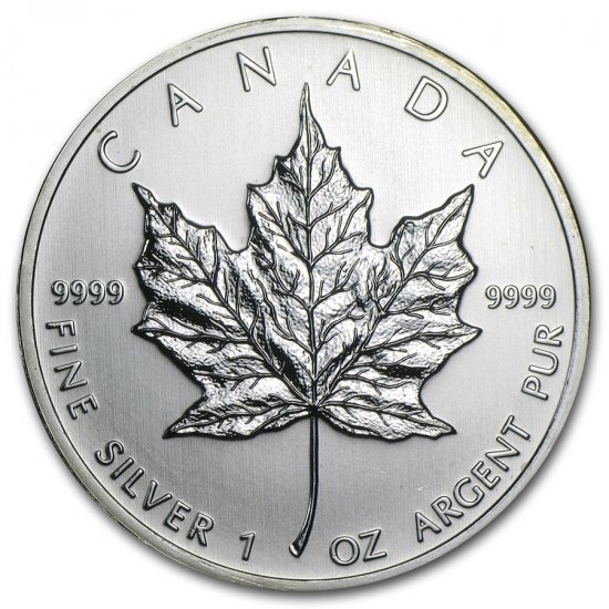 2010 純銀カナダメイプル銀貨 1oz １オンス クリアケース付き-