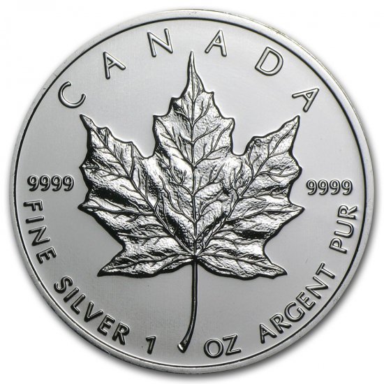 送料込】 2010 純銀カナダメイプル銀貨 1oz １オンス クリアケース付き