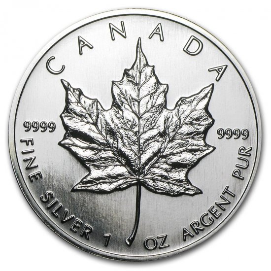 1996 カナダ メイプル銀貨 1オンス【38mmクリアケース付き】 新品未 