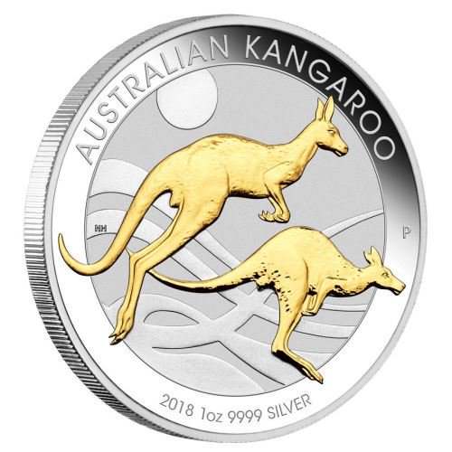 純銀　silver coin AUSTRALIAN KANGAROO 2018美術品/アンティーク