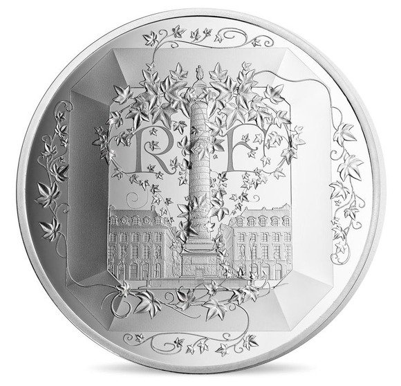 2018 フランス フランスの至宝：ブシュロン 50ユーロ銀貨 5オンス 