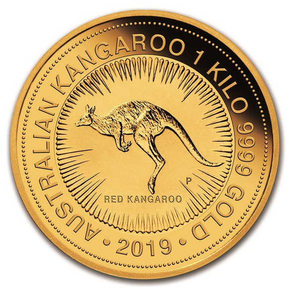 2019 オーストラリア カンガルー金貨 1キロ クリアケース付き 新品未 ...