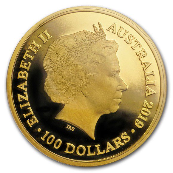 2019 オーストラリア ハンドウイルカ 金貨 1オンス 箱とクリアケース 