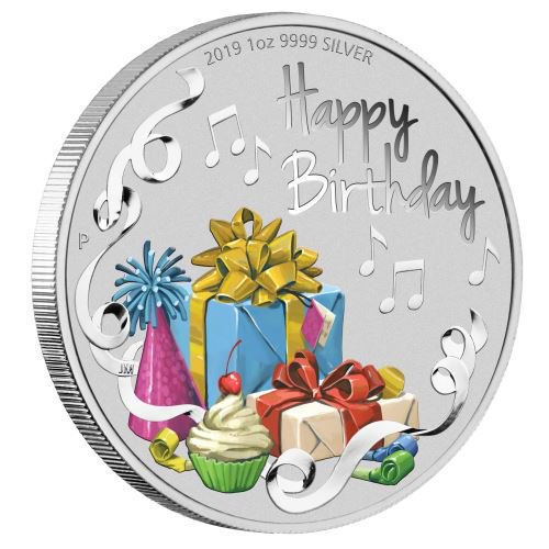 2020 オーストラリア 誕生日祝い 1ドル銀貨 1オンス 箱とクリアケース