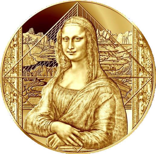 2019 フランス レオナルド・ダ・ヴィンチ没後500周年：モナ・リザ 金貨 