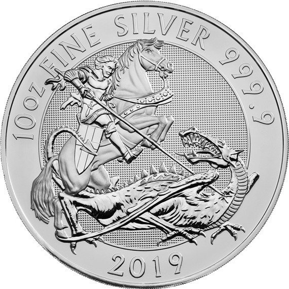 2019 イギリス 勇敢 銀貨 10オンス クリアケース付き 新品未使用 - 野口コイン株式会社