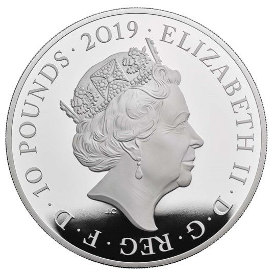 2019 イギリス ヴィクトリア女王生誕200周年記念 10ポンド銀貨 5オンス プルーフ 箱とクリアケース付き 【Proof】 新品未使用 -  野口コイン株式会社