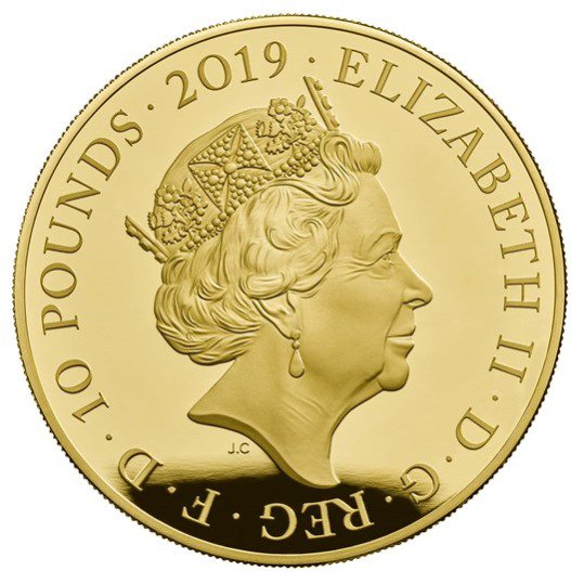 2019 イギリス ヴィクトリア女王生誕200周年記念 10ポンド金貨 5オンス プルーフ 箱とクリアケース付き 【Proof】 新品未使用 -  野口コイン株式会社