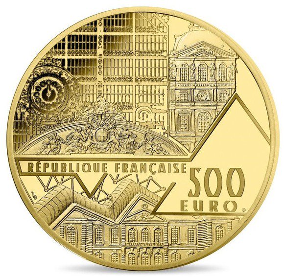 2019 フランス モナ・リザ 500ユーロ 金貨 5オンス プルーフ クリアケース付き 【Proof】 新品未使用 - 野口コイン株式会社