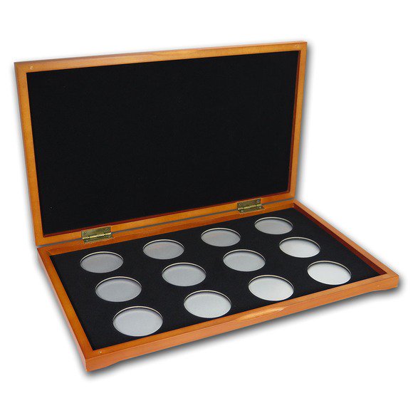 オーストラリア・パース製 1オンス干支銀貨(シリーズ２)用木製展示BOX 【12枚用】 - 野口コイン株式会社