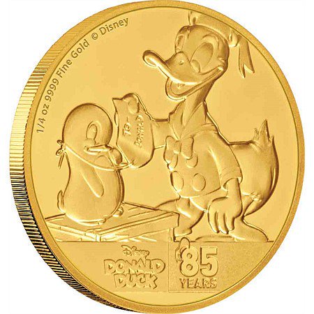 ドナルド・ダック　65周年記念シルバーコイン　限定　新品未使用