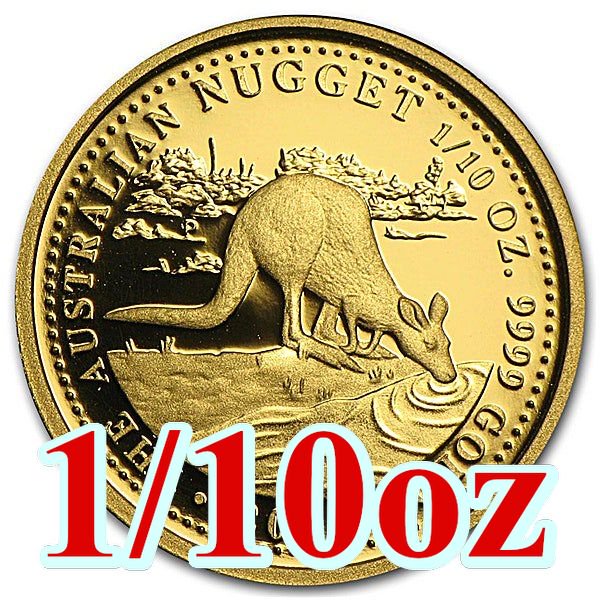 1987 オーストラリア ナゲット金貨 1/10オンス パック付き