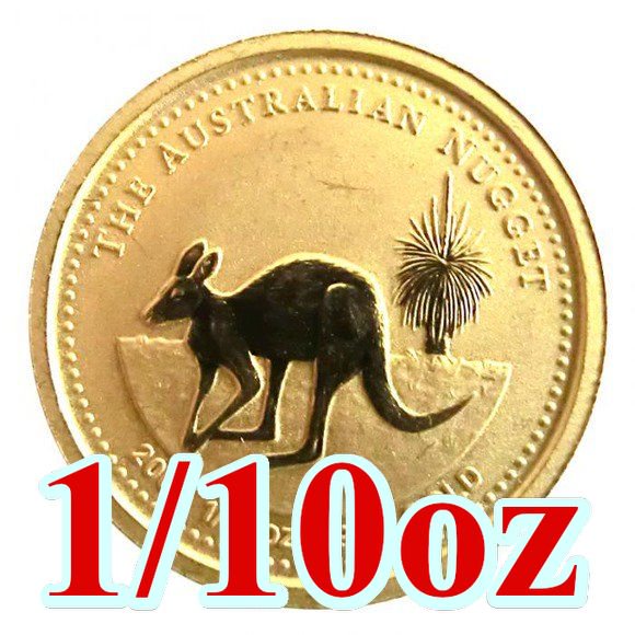 2005 オーストラリア カンガルー金貨 1/10オンス 17mmクリアケース付き