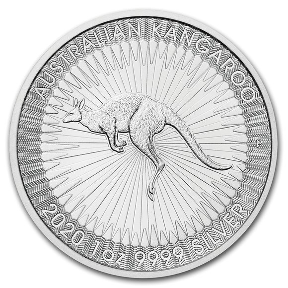 2020 オーストラリア カンガルー銀貨 1オンス 41mmクリアケース付き ...